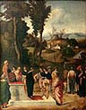 Moses undergoing Trial by Fire